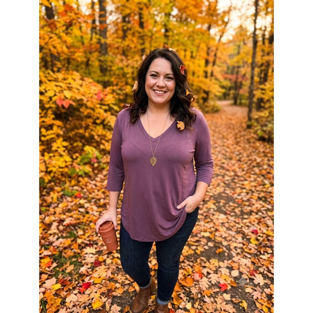 Zenana 1X Vneck